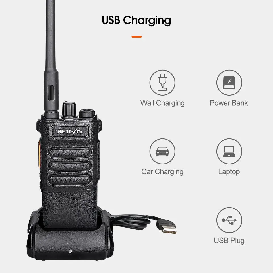 10W Retevis Walkie Talkie Long Range RT86 Walkie-talkies 1 Pcs Two-way radio Powerful Portable Radio Communicator For Hunting