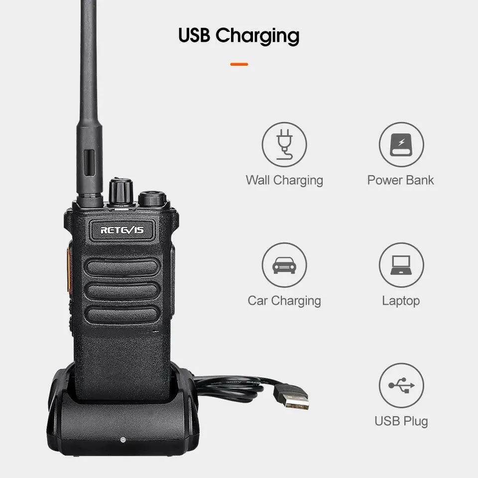 10W Retevis Walkie Talkie Long Range RT86 Walkie-talkies 1 Pcs Two-way radio Powerful Portable Radio Communicator For Hunting