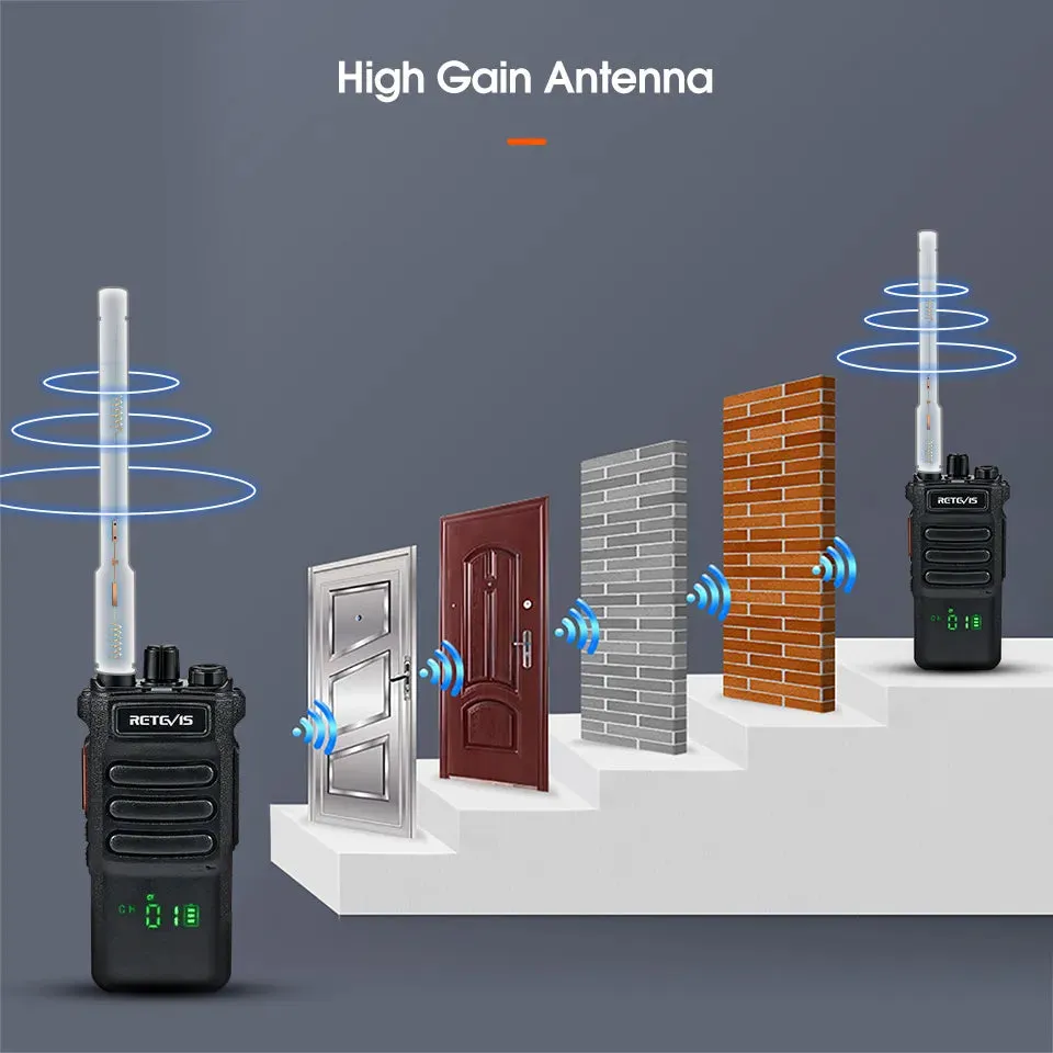 10W Retevis Walkie Talkie Long Range RT86 Walkie-talkies 1 Pcs Two-way radio Powerful Portable Radio Communicator For Hunting
