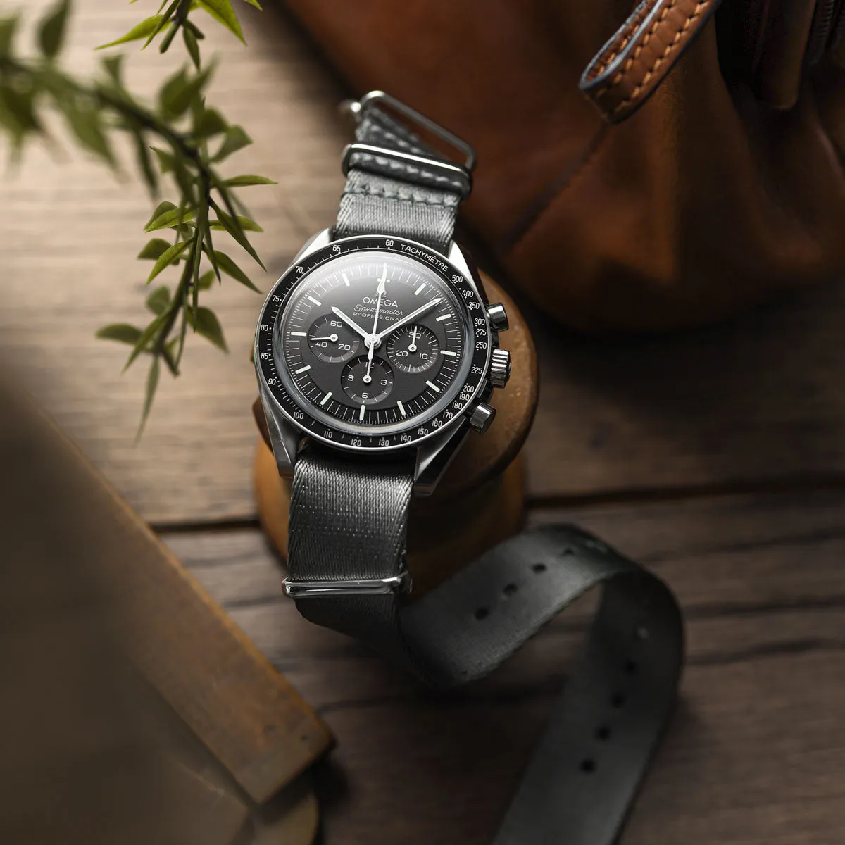 1973 British Military Watch Strap: ARMOURED - Navy Blue, Satin