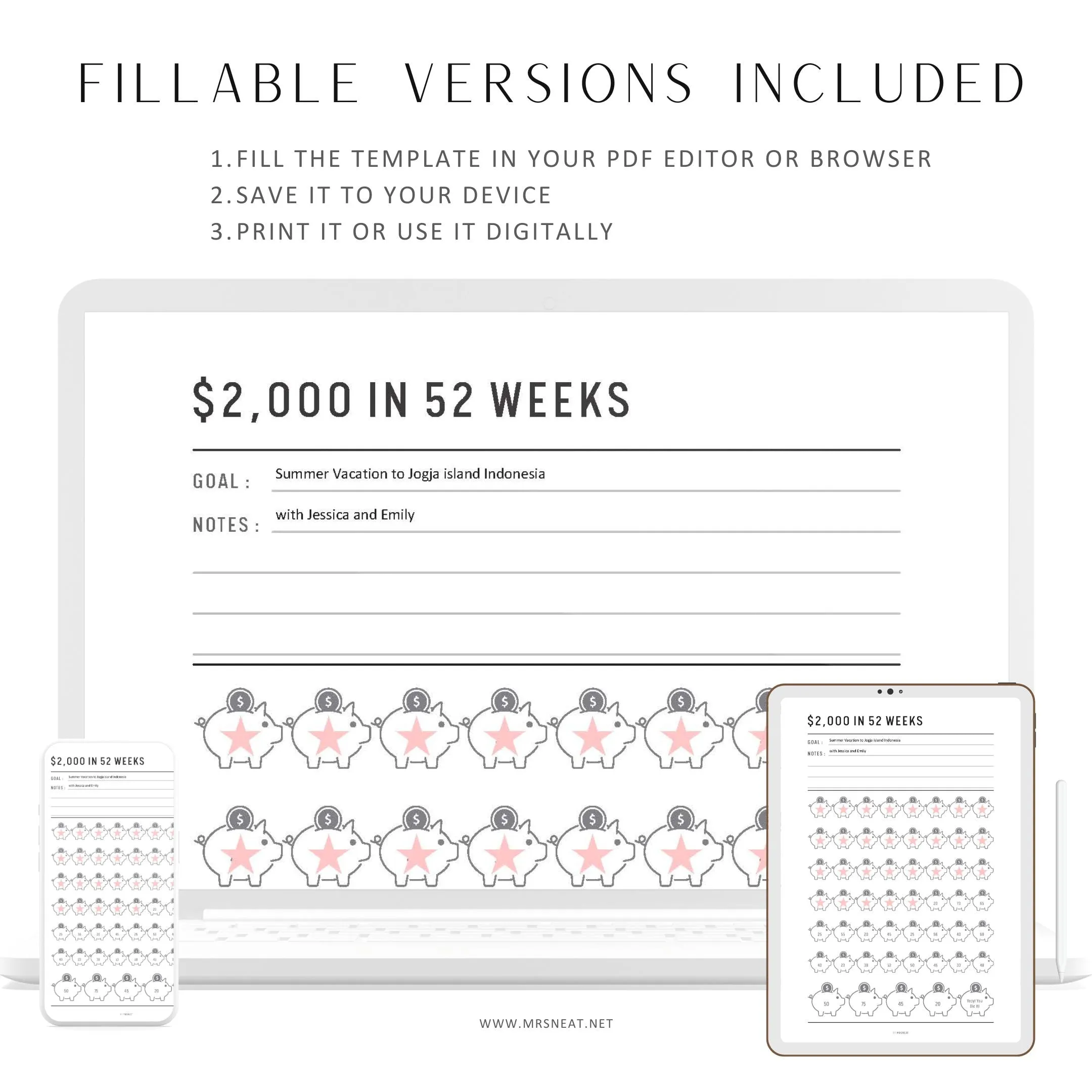 $2,000 Money Savings Challenge - M022
