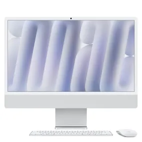 24-inch iMac with Retina 4.5K display: Apple M4 chip with 10-core CPU and 10-core GPU, 256GB SSD , Nano-texture glass - Silver