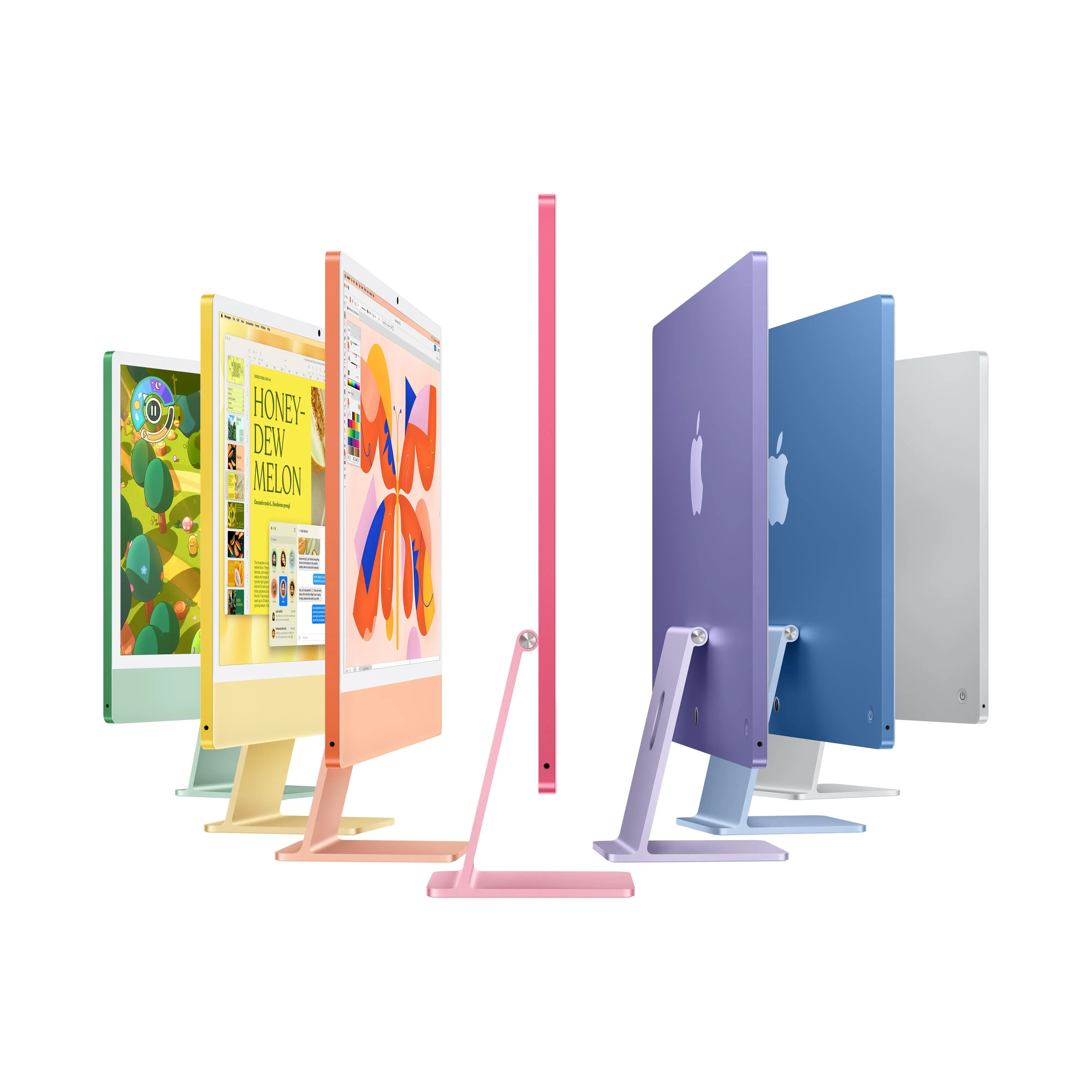 24-inch iMac with Retina 4.5K display: Apple M4 chip with 8-core CPU and 8-core GPU, 256GB SSD - Silver