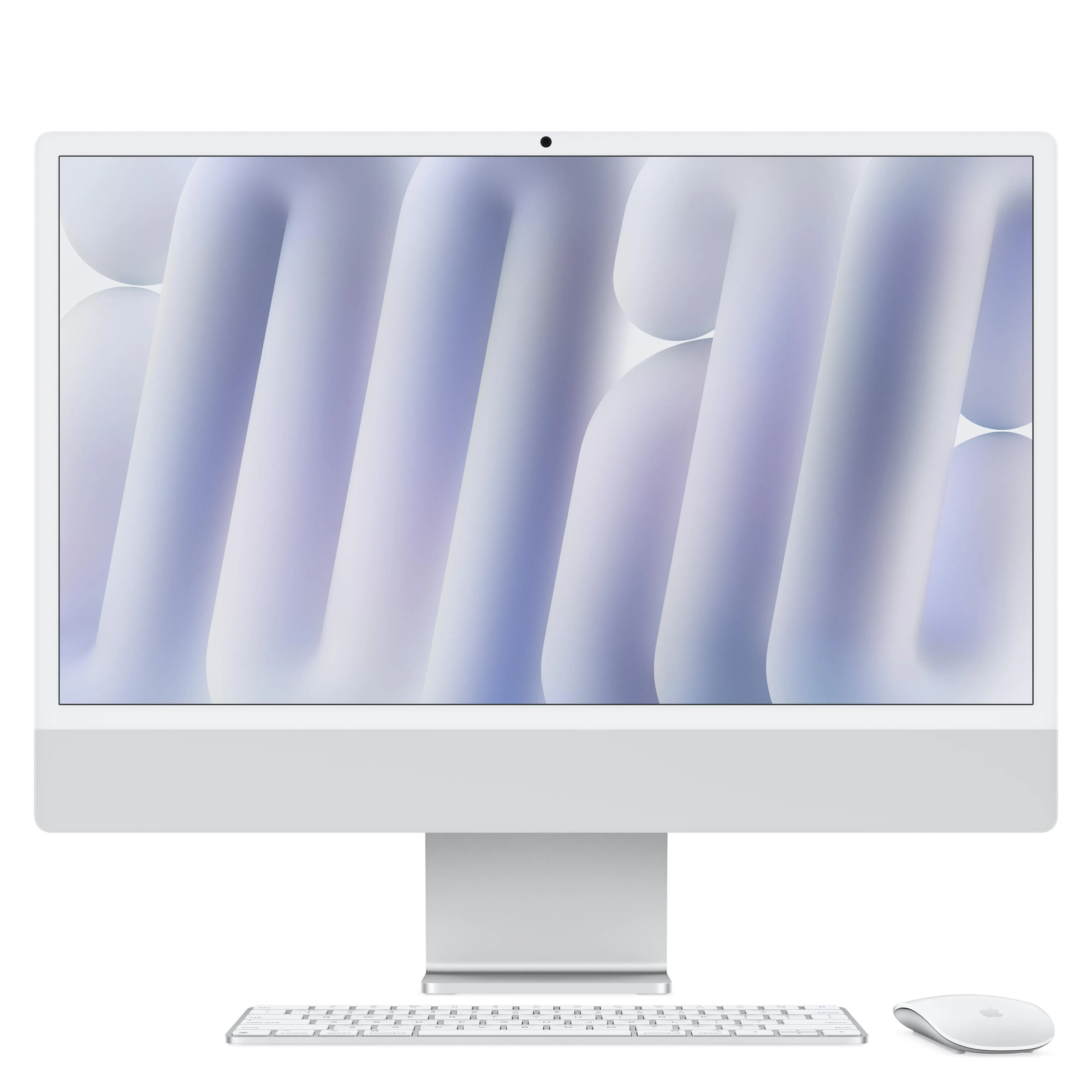 24-inch iMac with Retina 4.5K display: Apple M4 chip with 8-core CPU and 8-core GPU, 256GB SSD - Silver