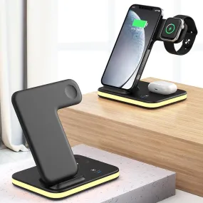 4-in-1 Wireless Charging Stand with Night Light