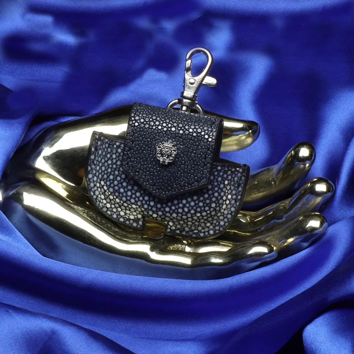 Air-Pods Pro Carrying Case(Gen1) Real Stingray Fish Exotic Leather