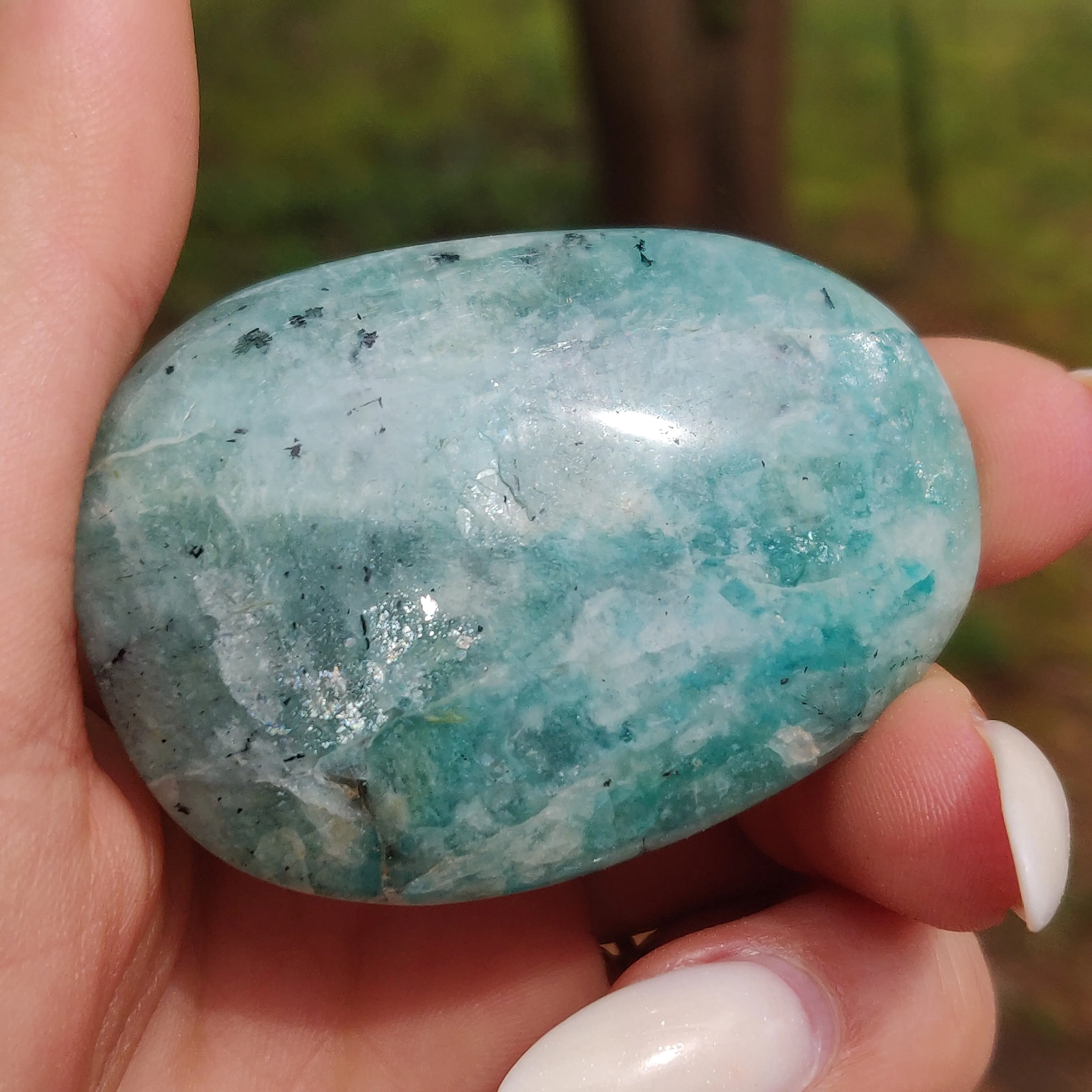 Amazonite Palm Stone (#12)