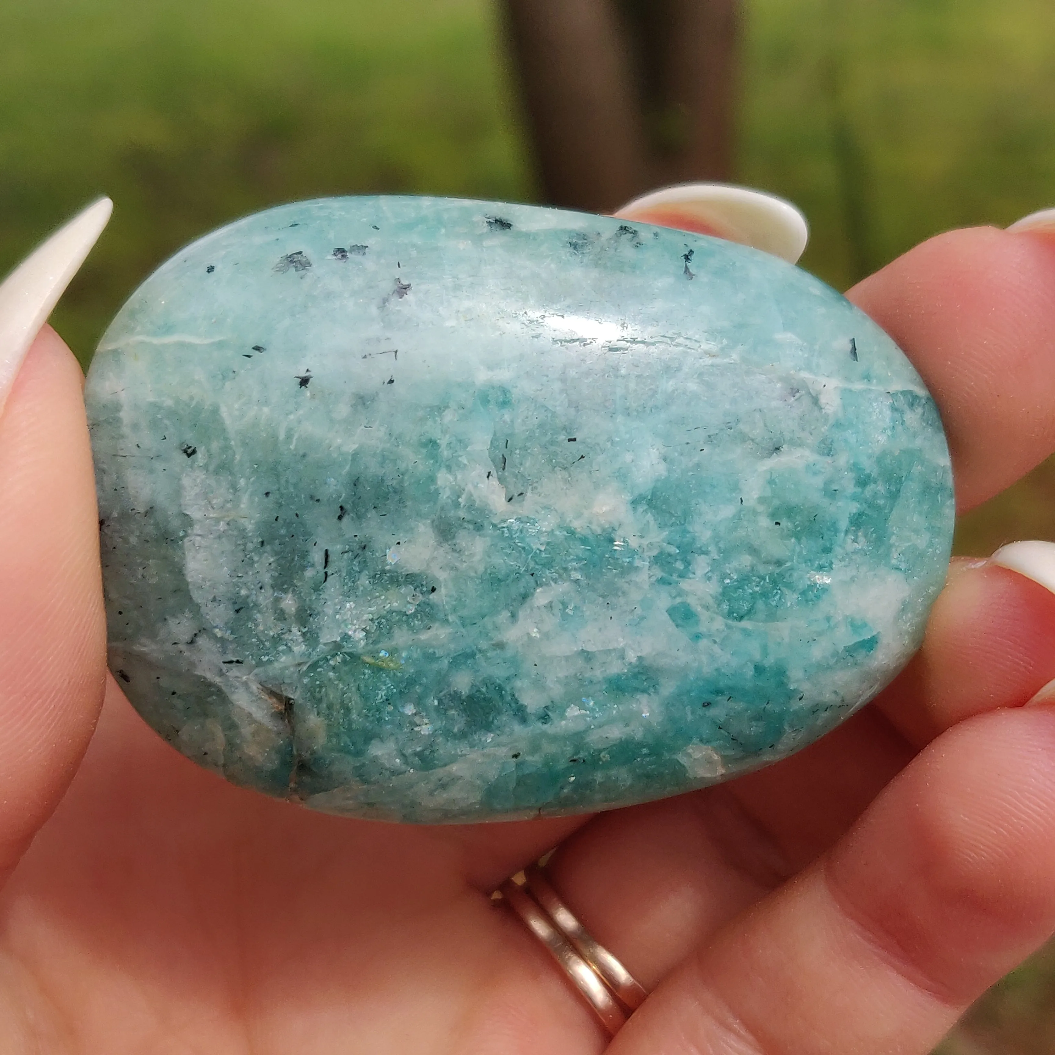 Amazonite Palm Stone (#12)