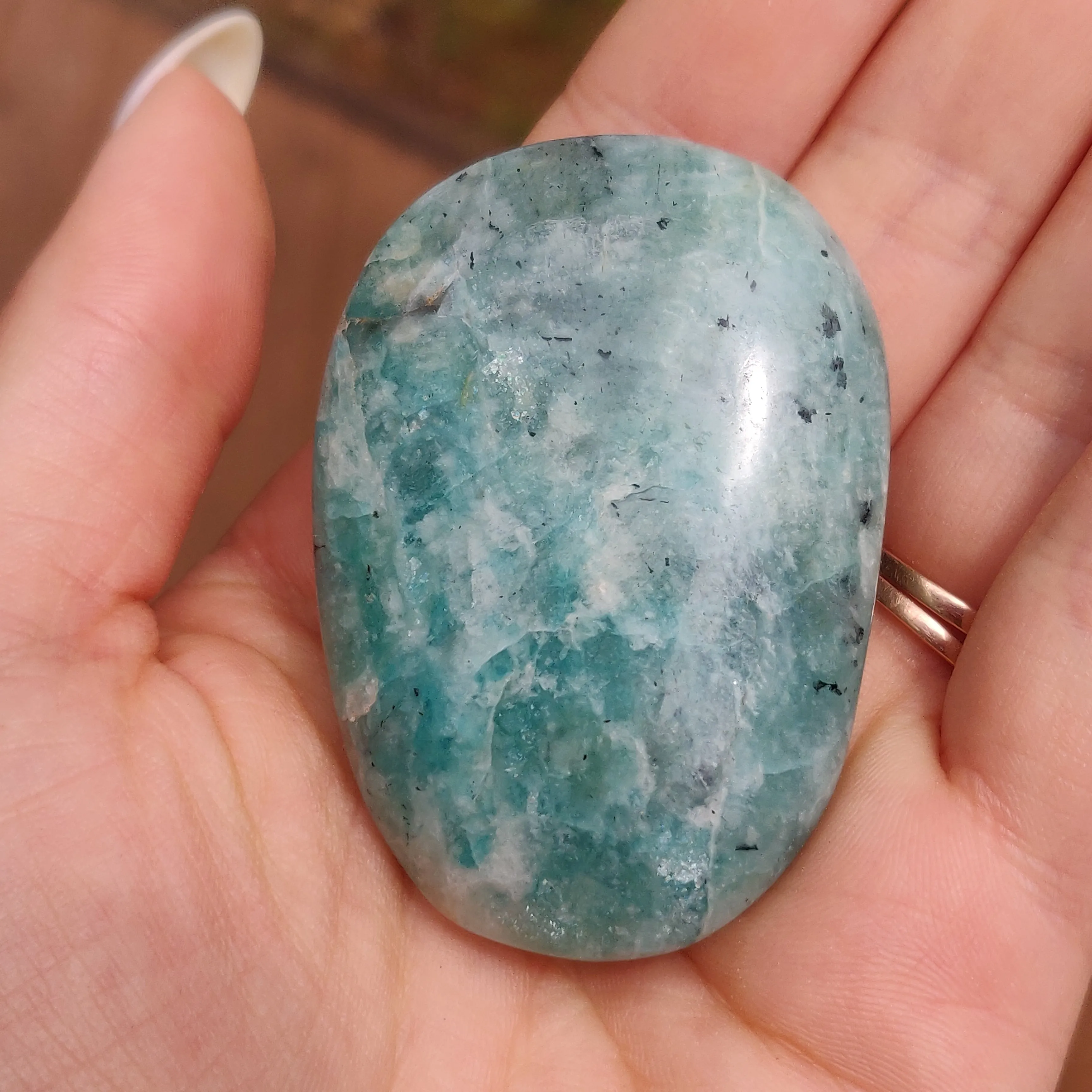 Amazonite Palm Stone (#12)