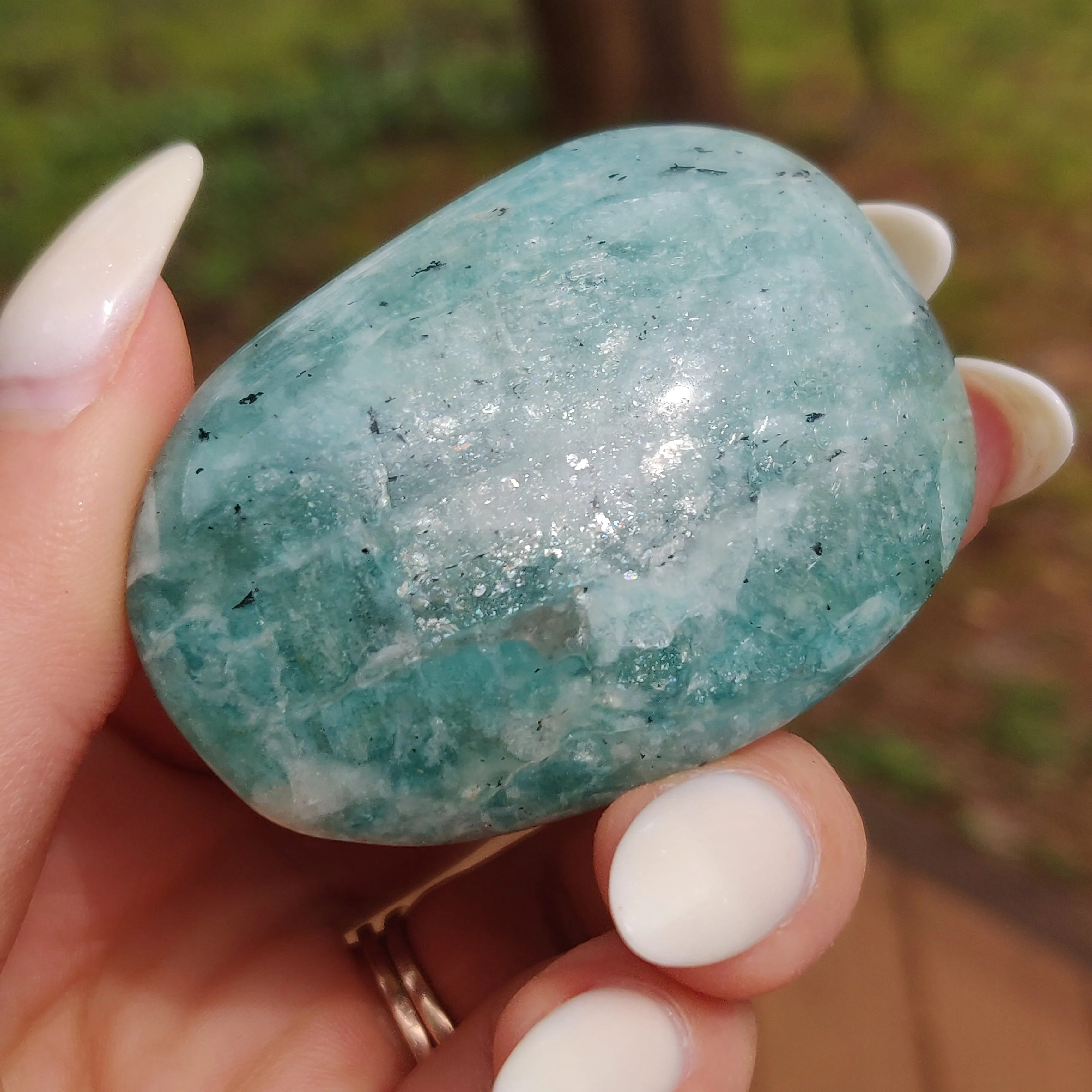 Amazonite Palm Stone (#12)