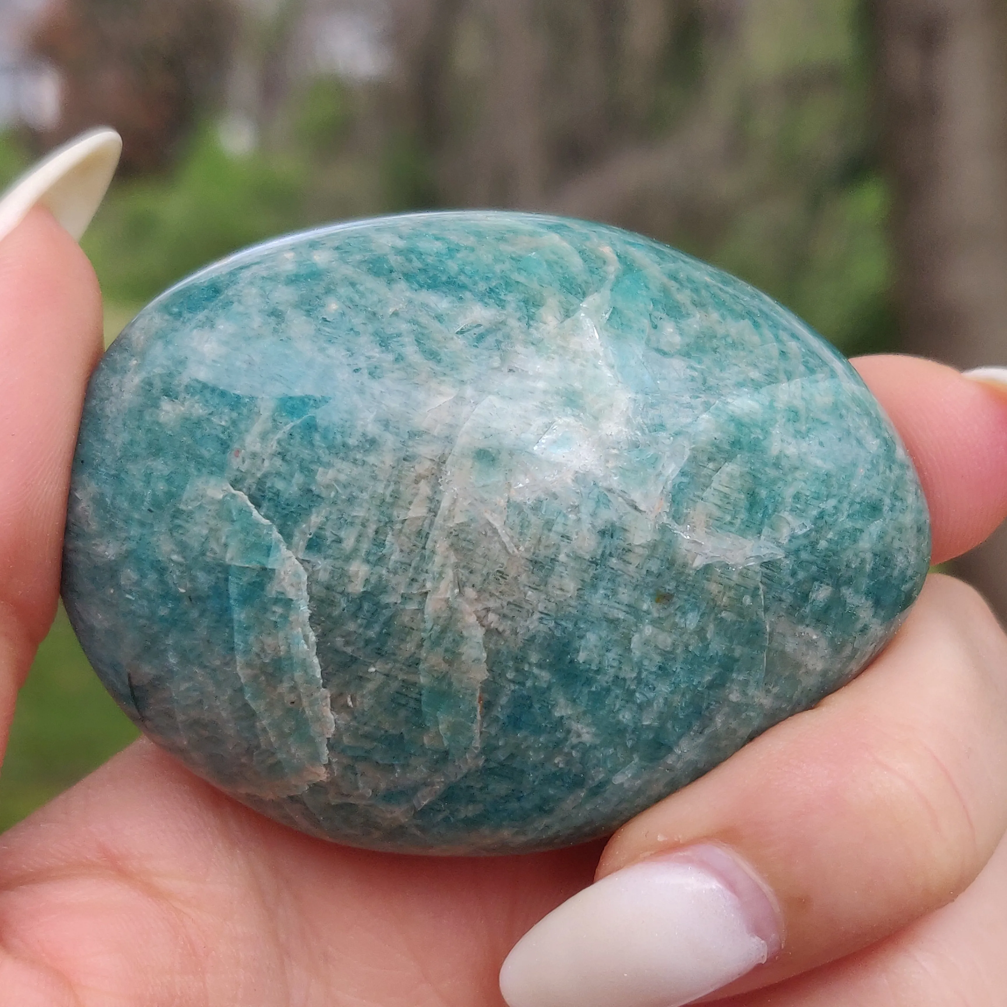 Amazonite Palm Stone (#8)