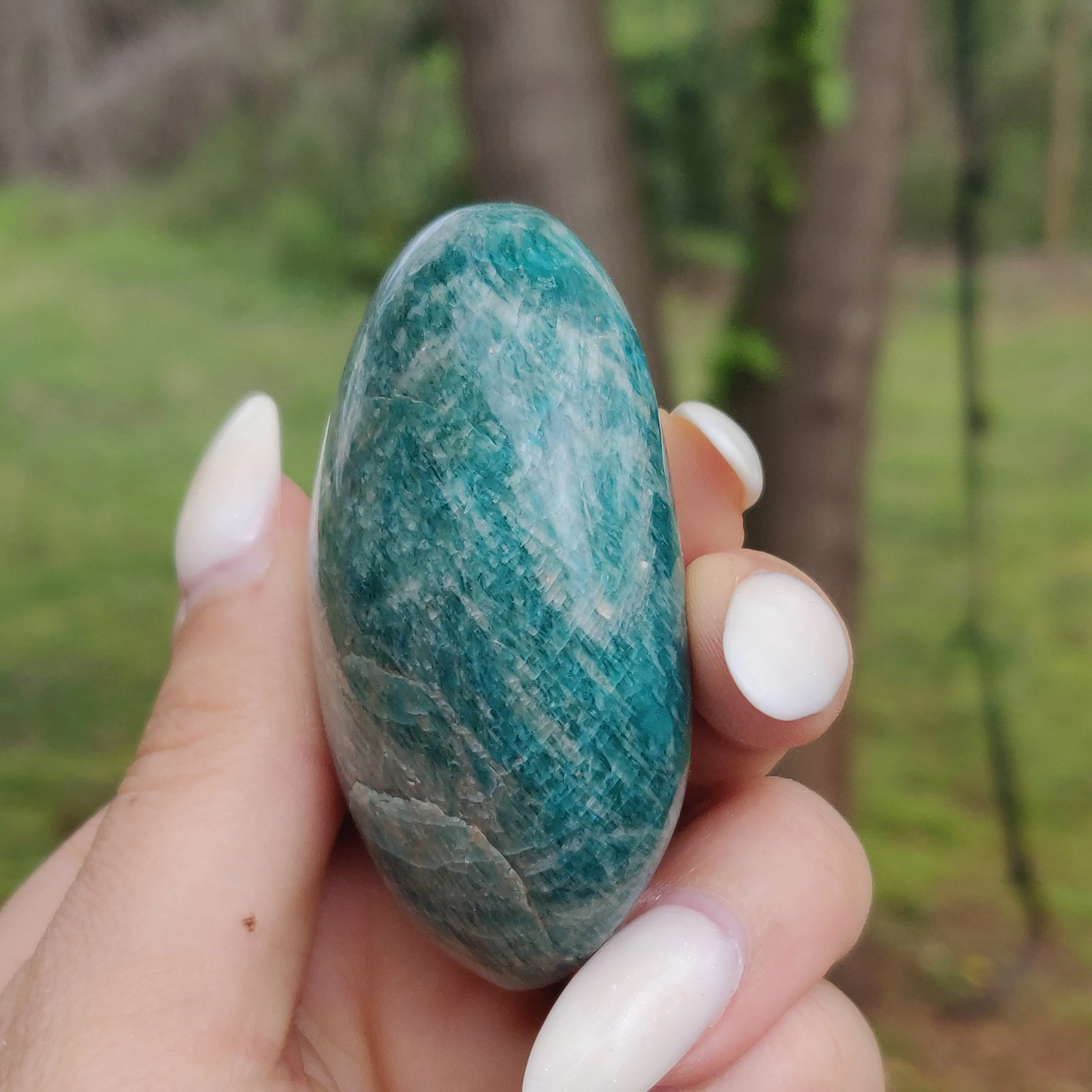 Amazonite Palm Stone (#8)