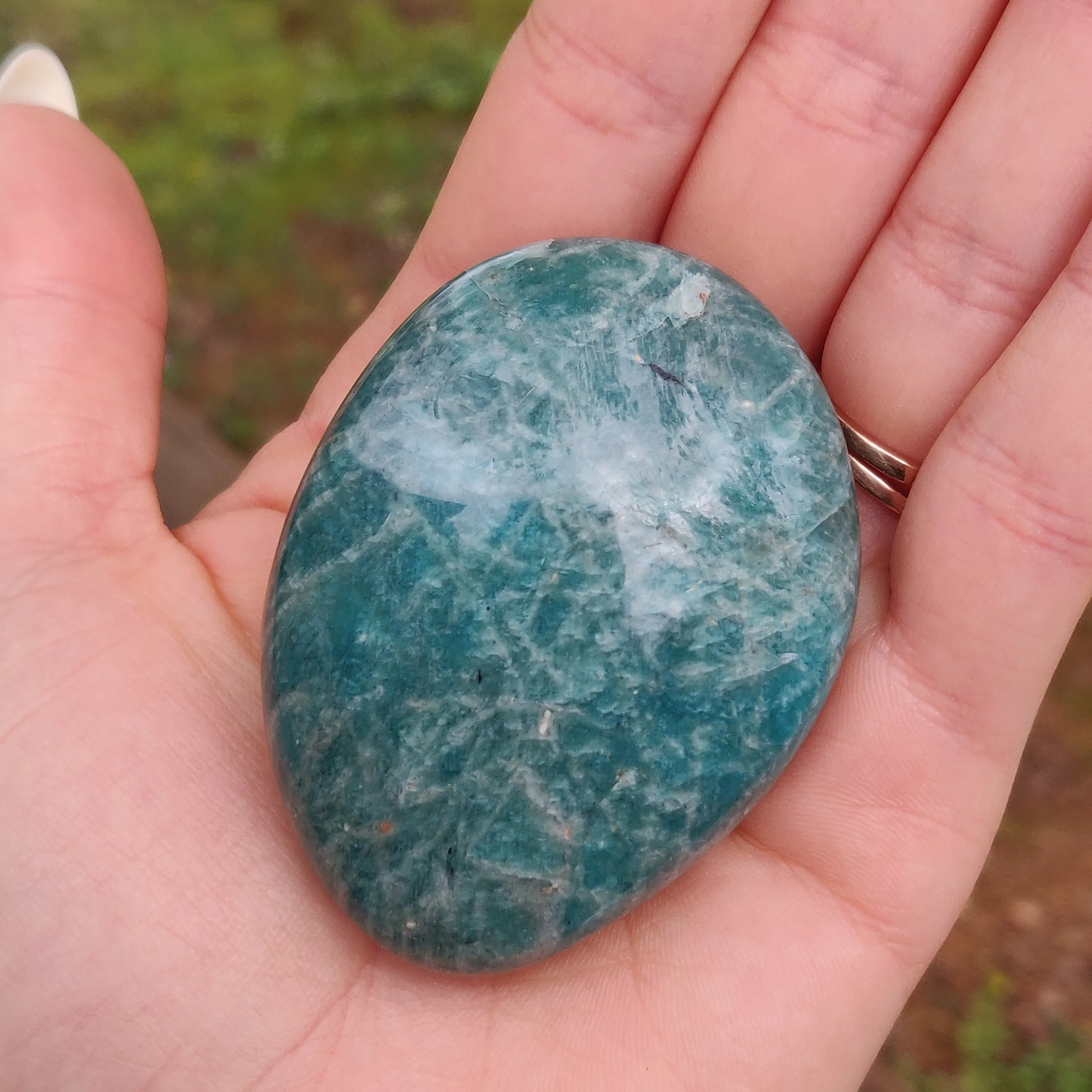 Amazonite Palm Stone (#8)