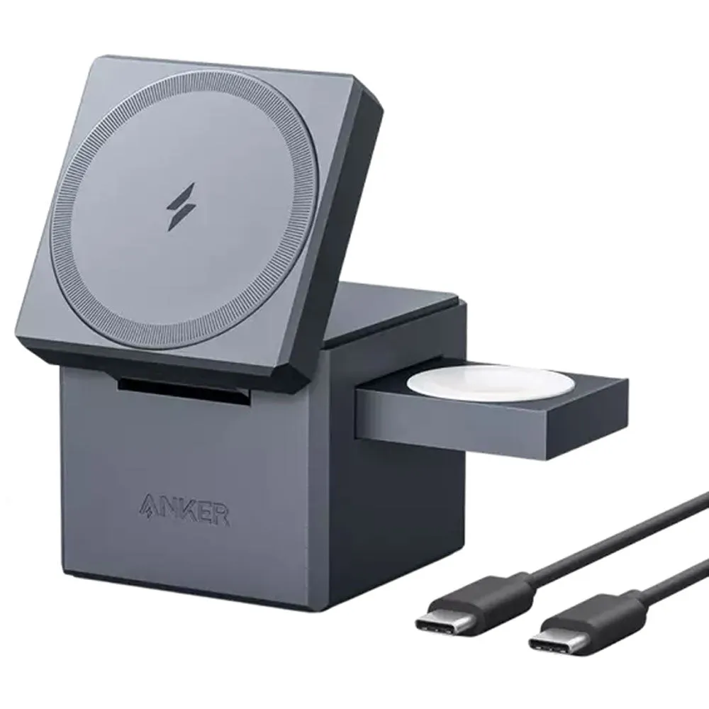 Anker Y1811HA1 3in1 Cube with MagSafe Magnetic Wireless Charger 30W