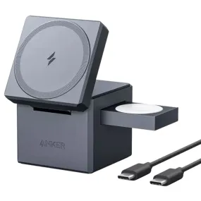 Anker Y1811HA1 3in1 Cube with MagSafe Magnetic Wireless Charger 30W