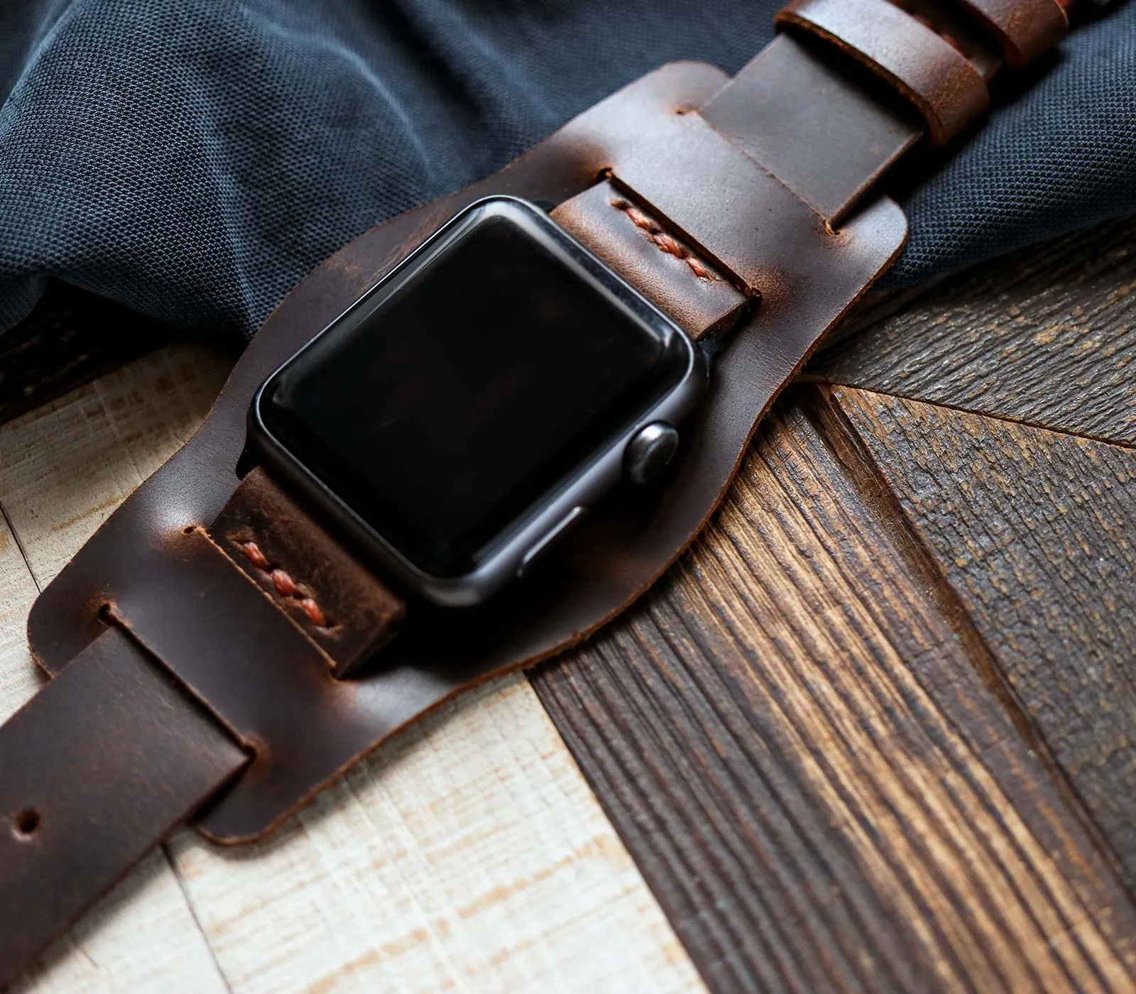 Apple Watch Bund Strap - Antique Brown