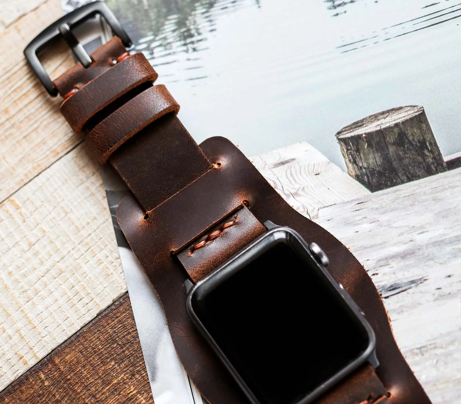 Apple Watch Bund Strap - Antique Brown