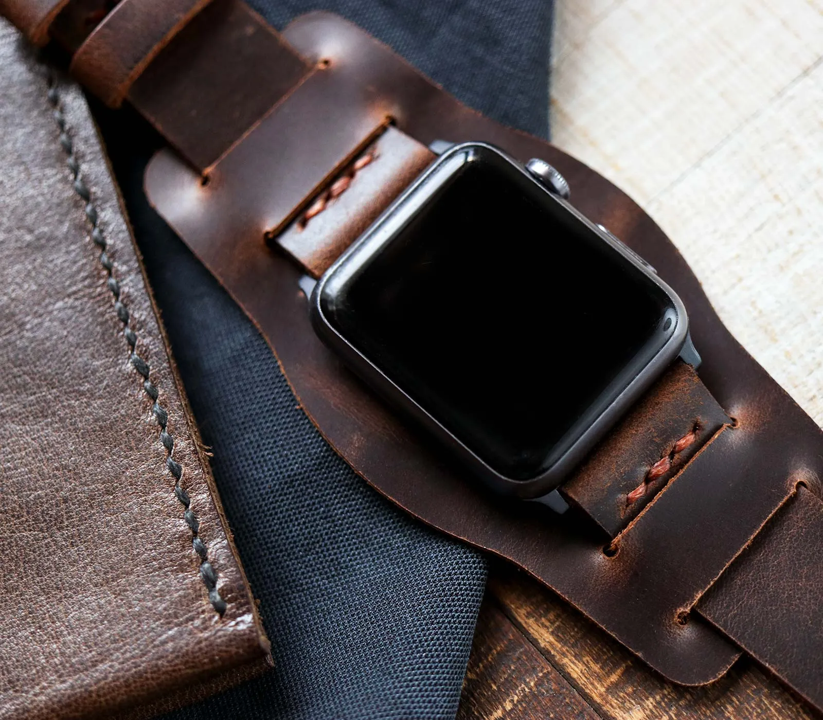 Apple Watch Bund Strap - Antique Brown