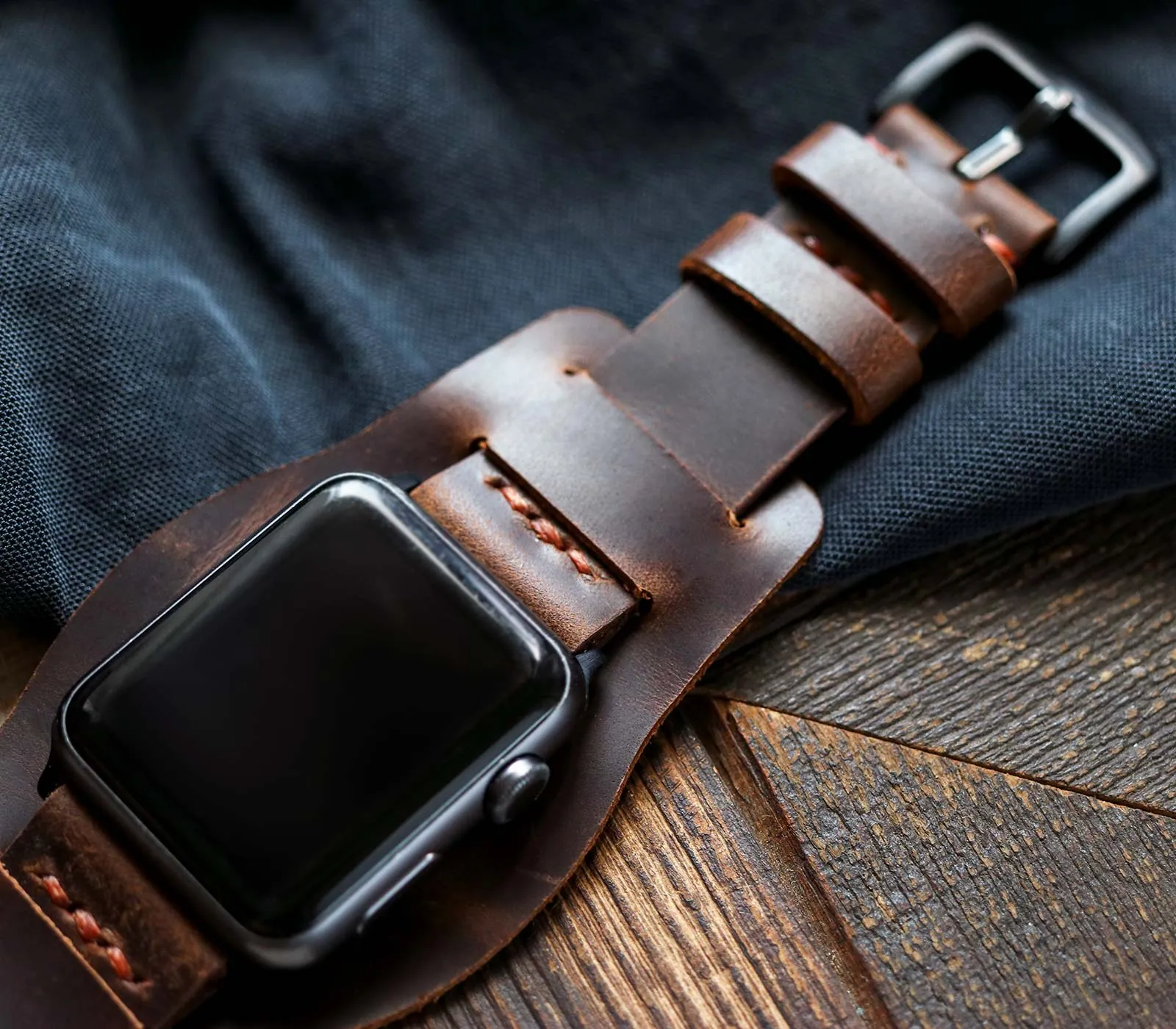 Apple Watch Bund Strap - Antique Brown