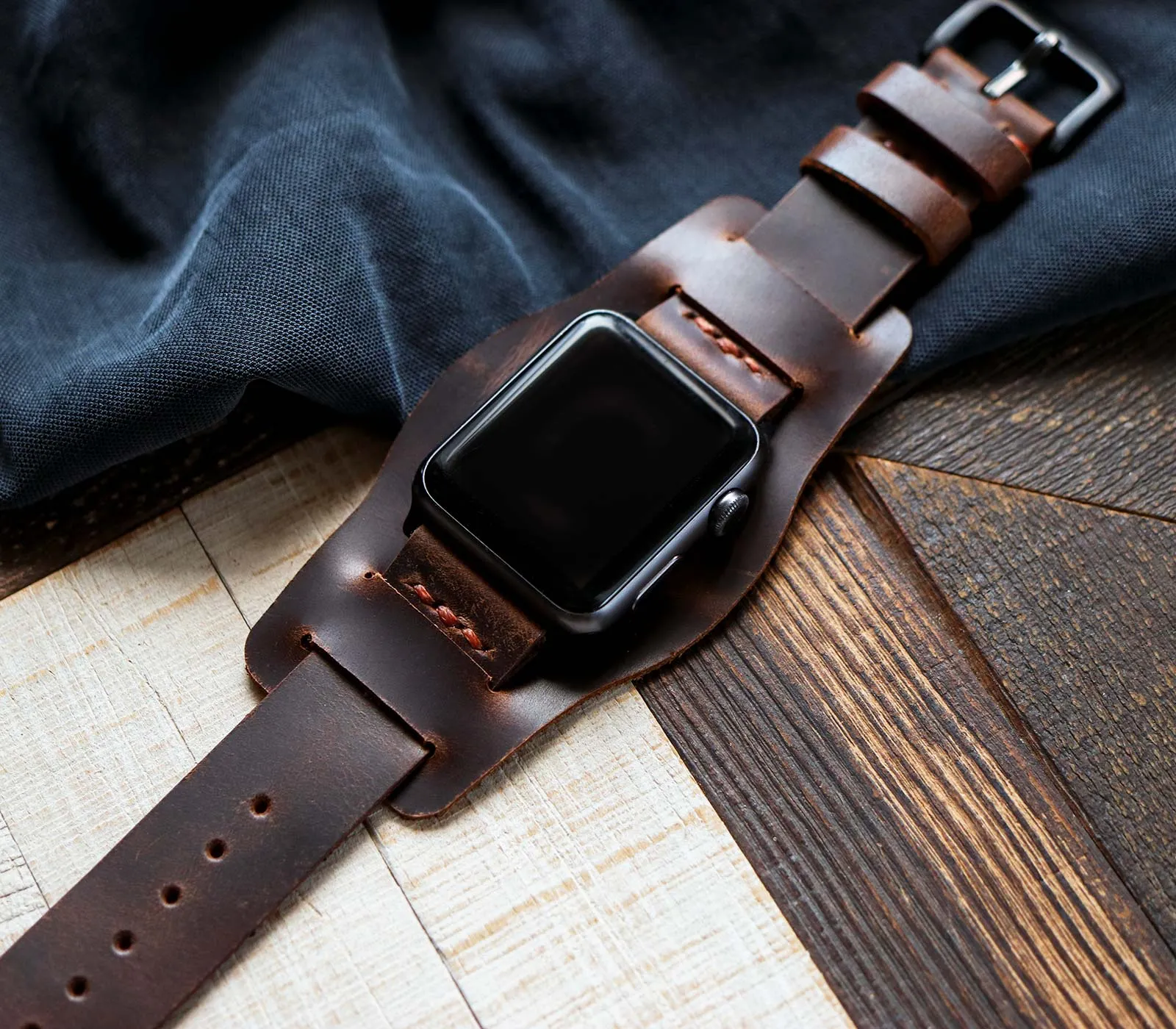 Apple Watch Bund Strap - Antique Brown