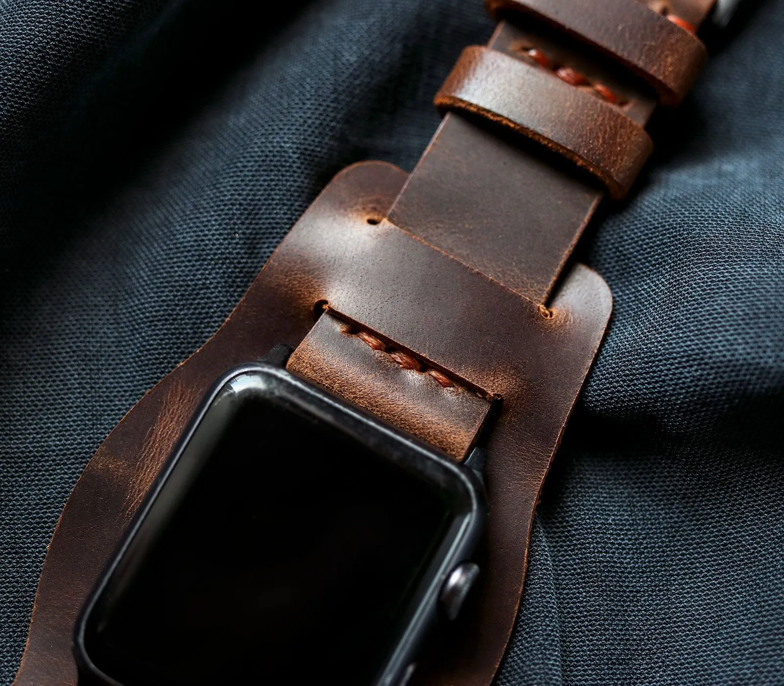 Apple Watch Bund Strap - Antique Brown
