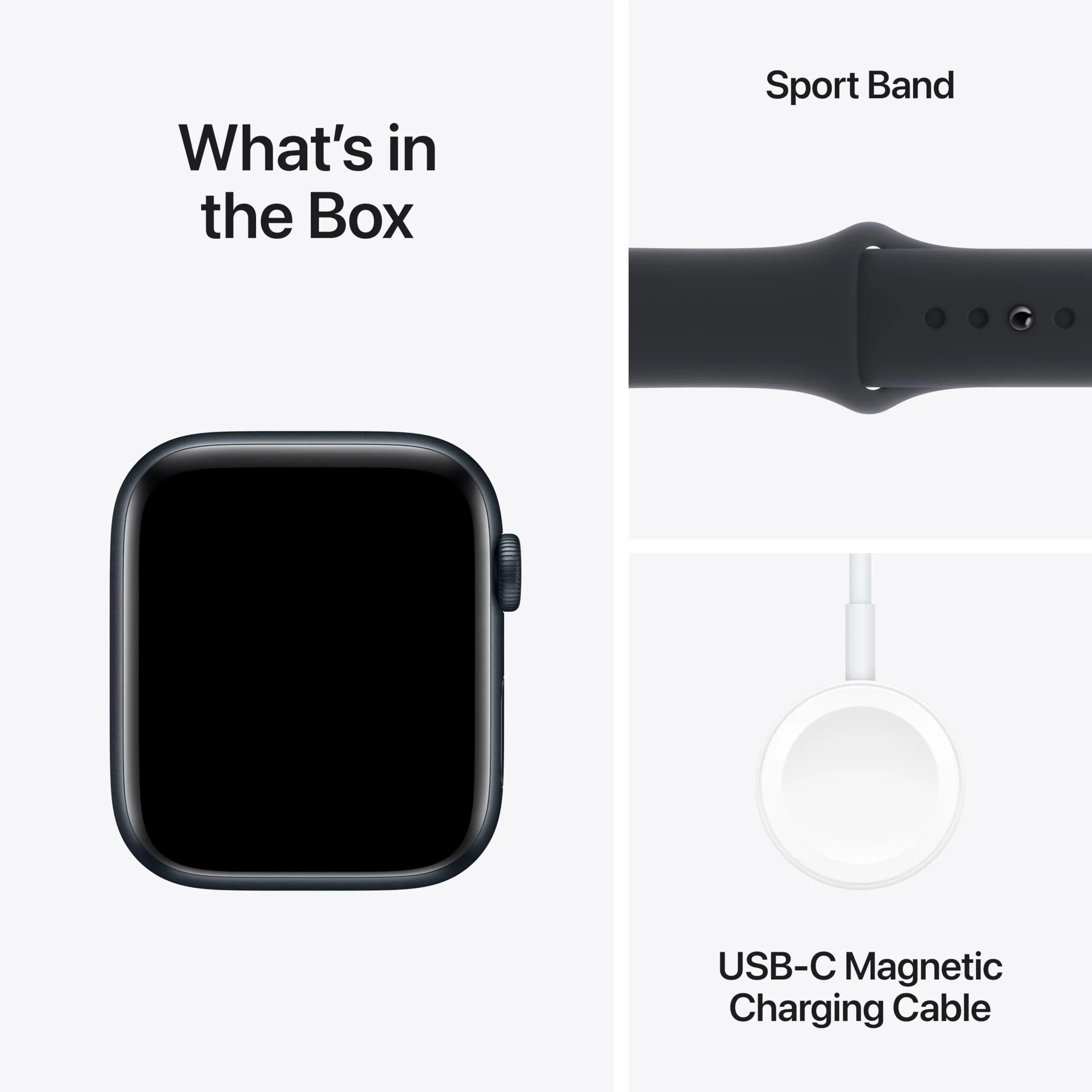 Apple Watch SE (2nd Gen) [GPS 44mm] Smartwatch with Midnight Aluminum Case with Midnight Sport Band M/L. Fitness & Sleep Tracker, Crash Detection, Heart Rate Monitor