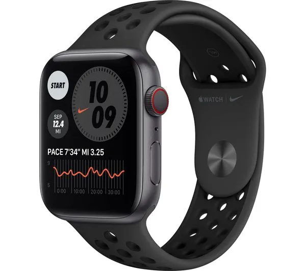 Apple Watch Series 6 GPS   Cellular - 44mm Space Grey Aluminium Case with Black Nike Sports Band - Acceptable