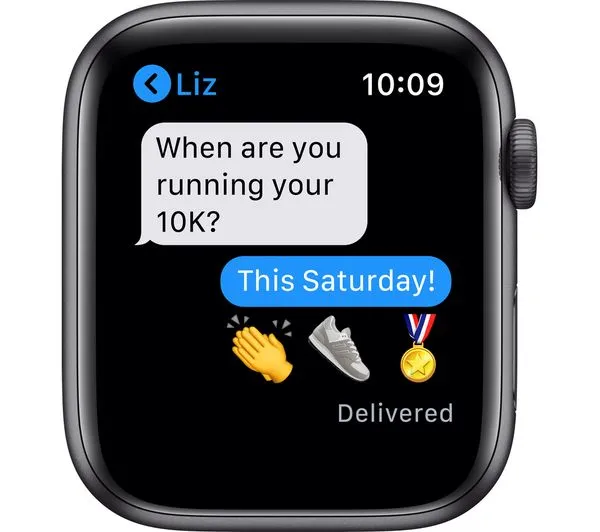 Apple Watch Series 6 GPS   Cellular - 44mm Space Grey Aluminium Case with Black Nike Sports Band - Acceptable