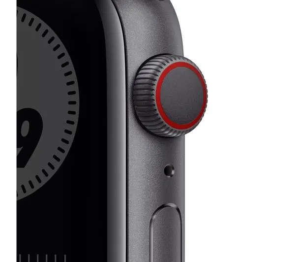 Apple Watch Series 6 GPS   Cellular - 44mm Space Grey Aluminium Case with Black Nike Sports Band - Acceptable