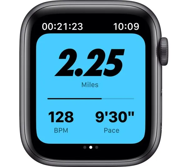 Apple Watch Series 6 GPS   Cellular - 44mm Space Grey Aluminium Case with Black Nike Sports Band - Acceptable