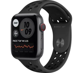 Apple Watch Series 6 GPS   Cellular - 44mm Space Grey Aluminium Case with Black Nike Sports Band - Acceptable
