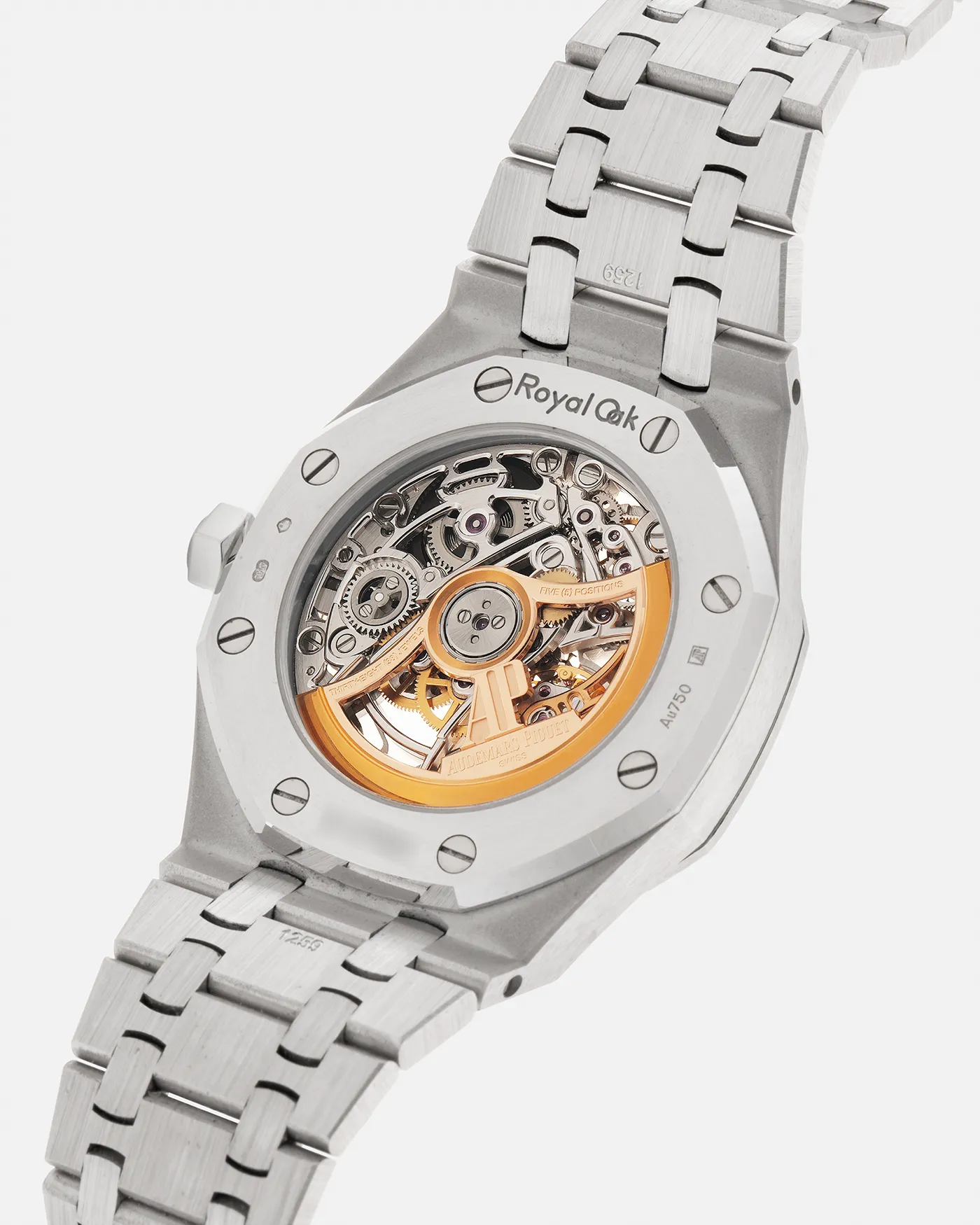 Audemars Piguet Royal Oak Rainbow Double Balance Openworked Frosted Gold 15468BC