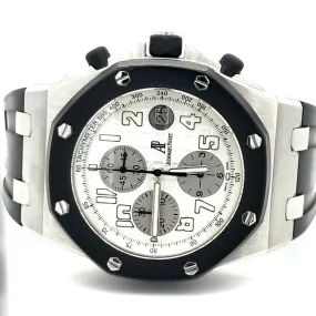 Audemars Piguet Rubberclad White Dial Watch at Regard Jewelry in Austin, Texas