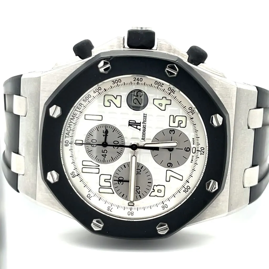 Audemars Piguet Rubberclad White Dial Watch at Regard Jewelry in Austin, Texas