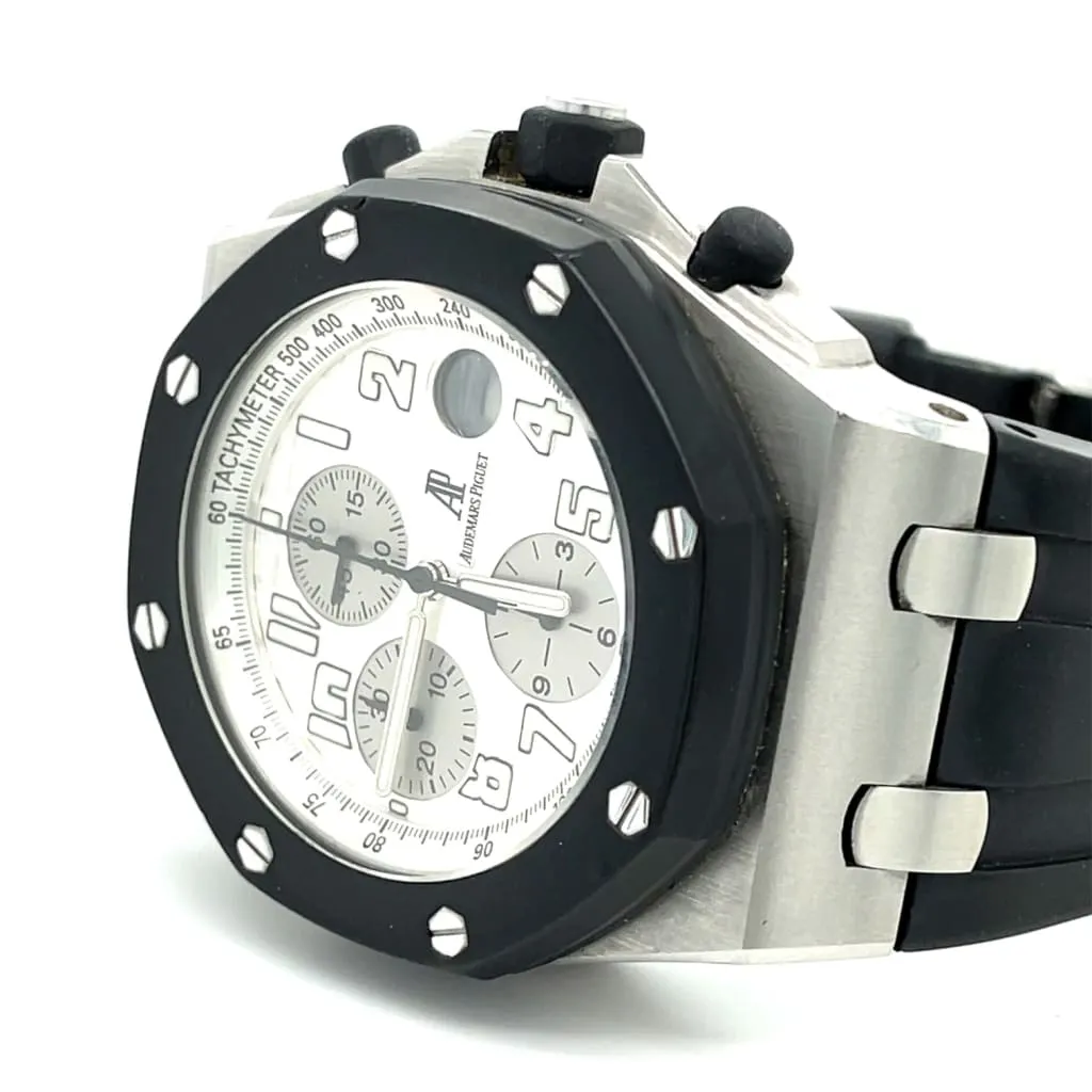 Audemars Piguet Rubberclad White Dial Watch at Regard Jewelry in Austin, Texas