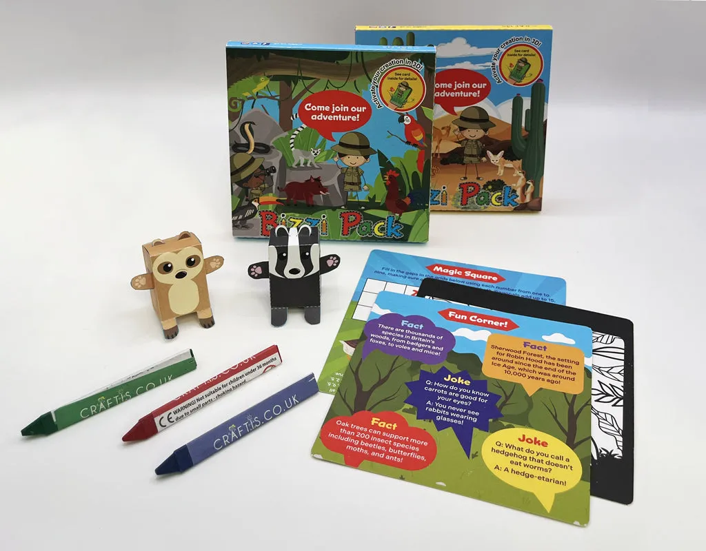 Bizzi Kids Activity Pack (Fold Out) with AR Scan & Play (Case of 400)