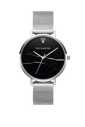Black Marble Silver Mesh