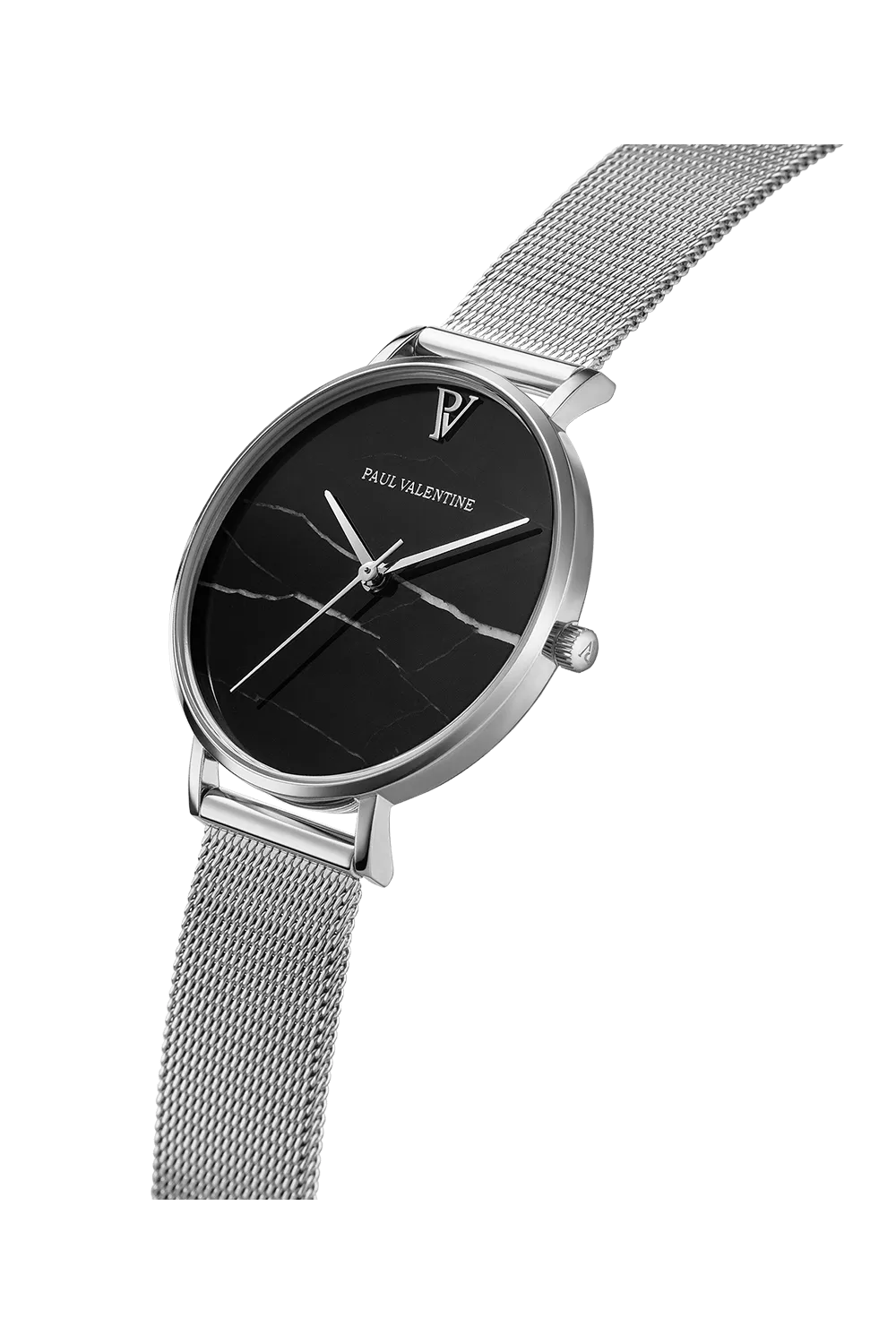 Black Marble Silver Mesh