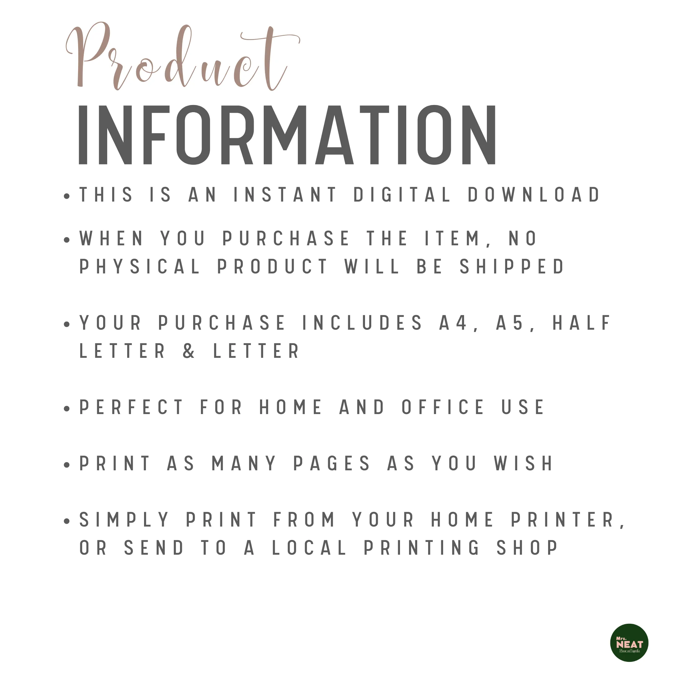 Blue Floral Work From Home Planner - M140
