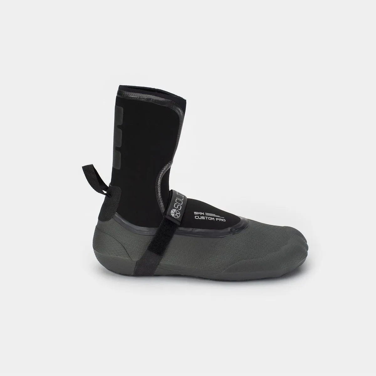 Booties 5mm SOLITE Custom Pro (Black/Gray) - Includes Heat Booster Socks