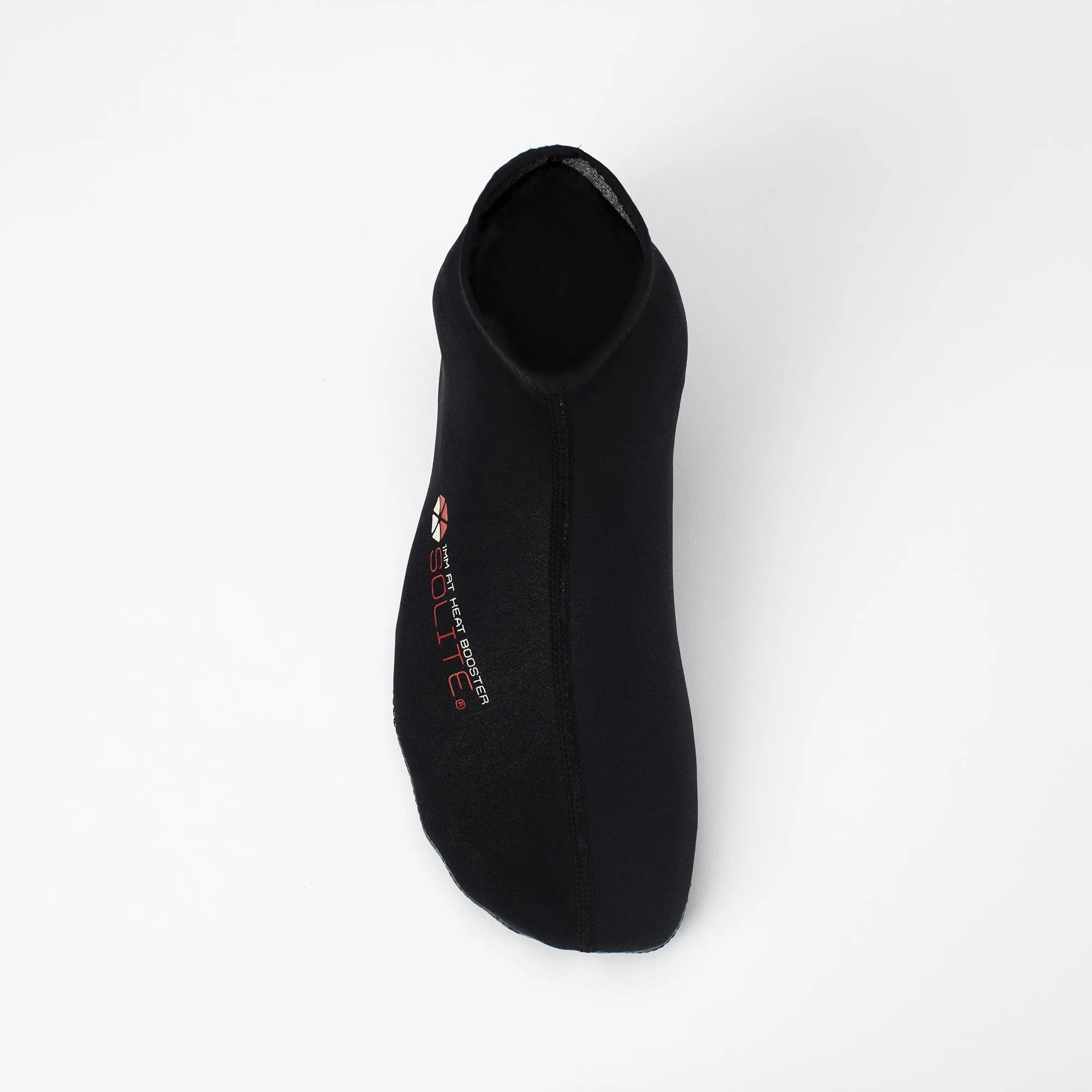 Booties 8mm SOLITE Custom (Black/Red) - Includes 1mm Neoprene Round Toe Heat Booster Socks