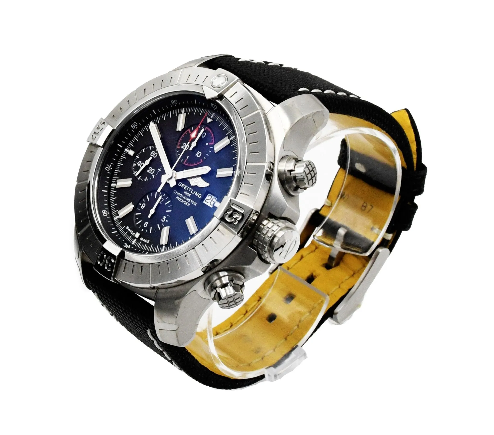 Breitling Super Avenger Chronograph 48mm Steel Watch - Ref A13375