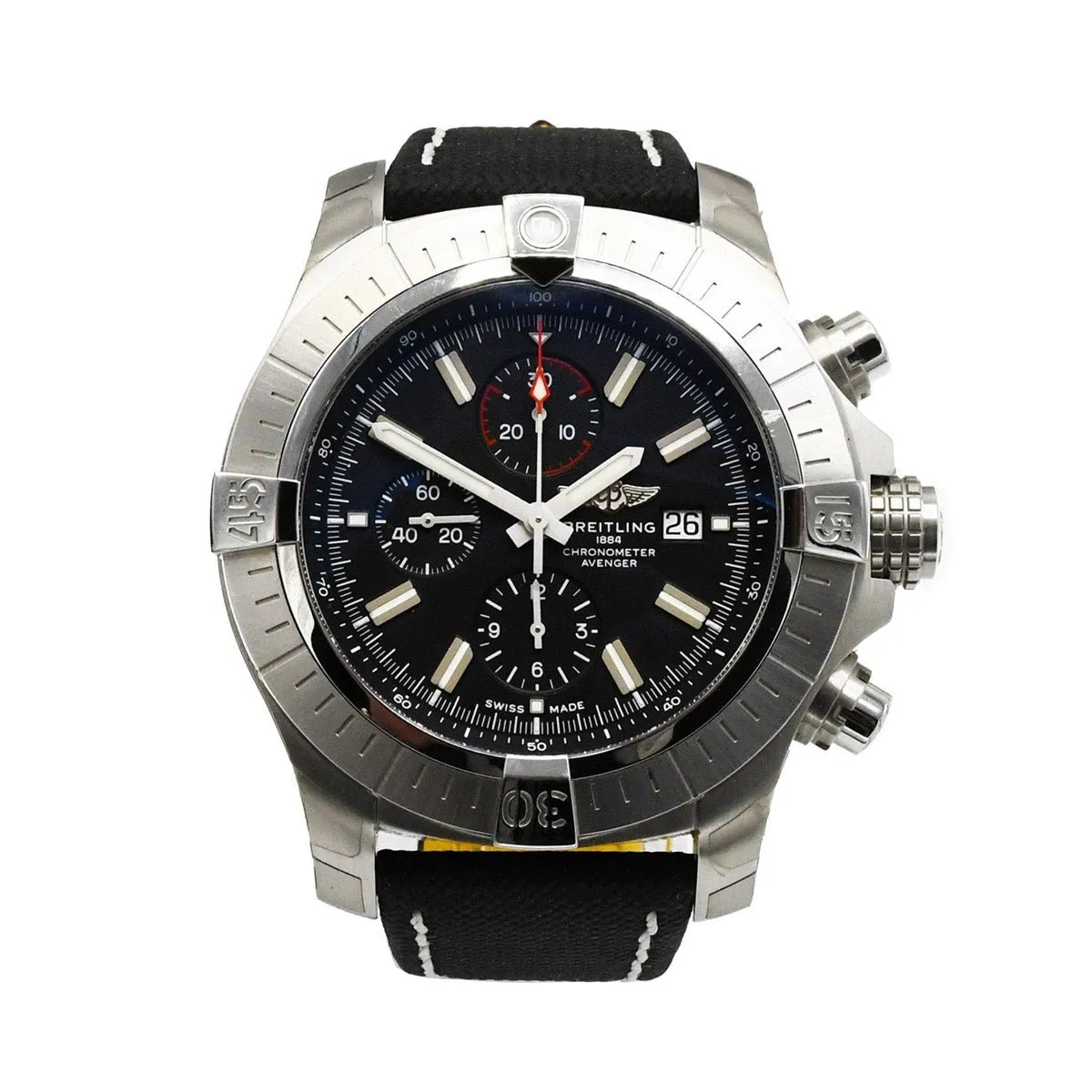 Breitling Super Avenger Chronograph 48mm Steel Watch - Ref A13375