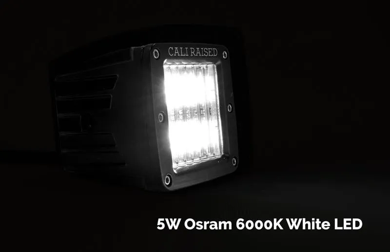 Cali Raised LED 2005-2015 Toyota Tacoma Low Profile LED Ditch Light Brackets Kit