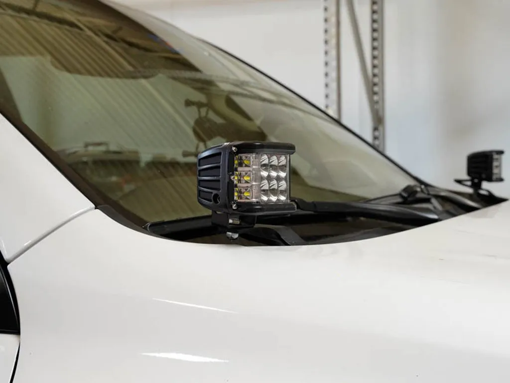 Cali Raised LED 2010-2022 Lexus GX 460 Low Profile LED Ditch Light Brackets Kit