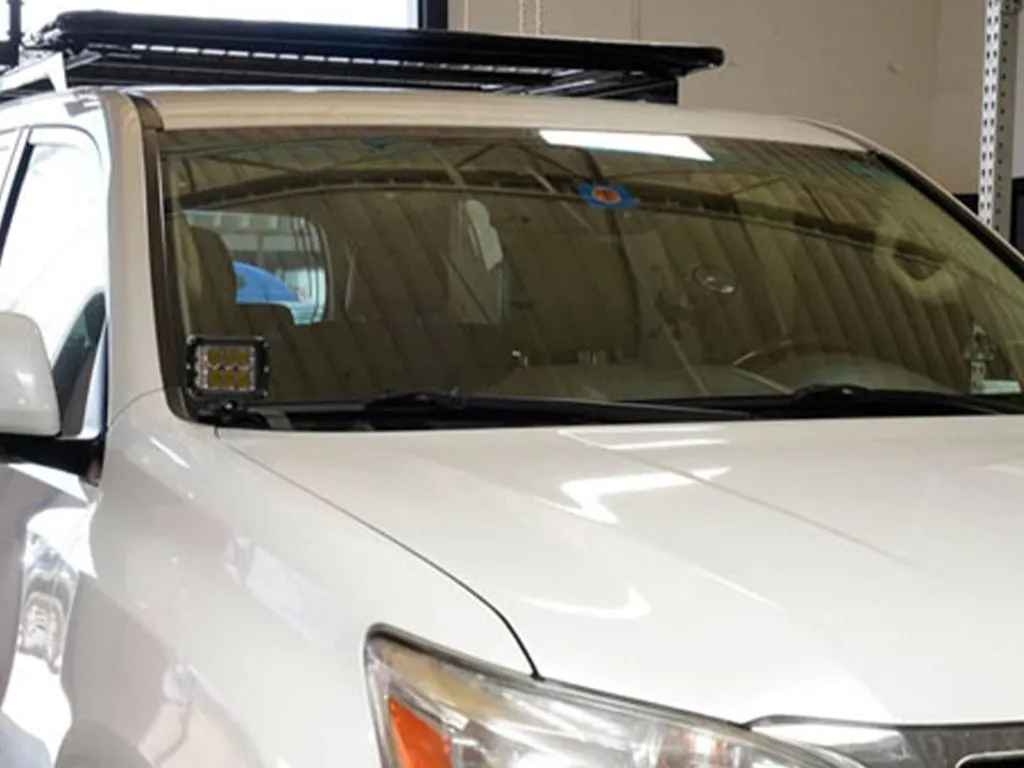 Cali Raised LED 2010-2022 Lexus GX 460 Low Profile LED Ditch Light Brackets Kit