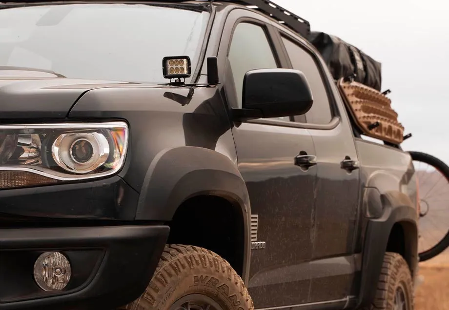 Cali Raised LED 2015-2022 Chevy Colorado/Canyon Low Profile Ditch Light Brackets Kit