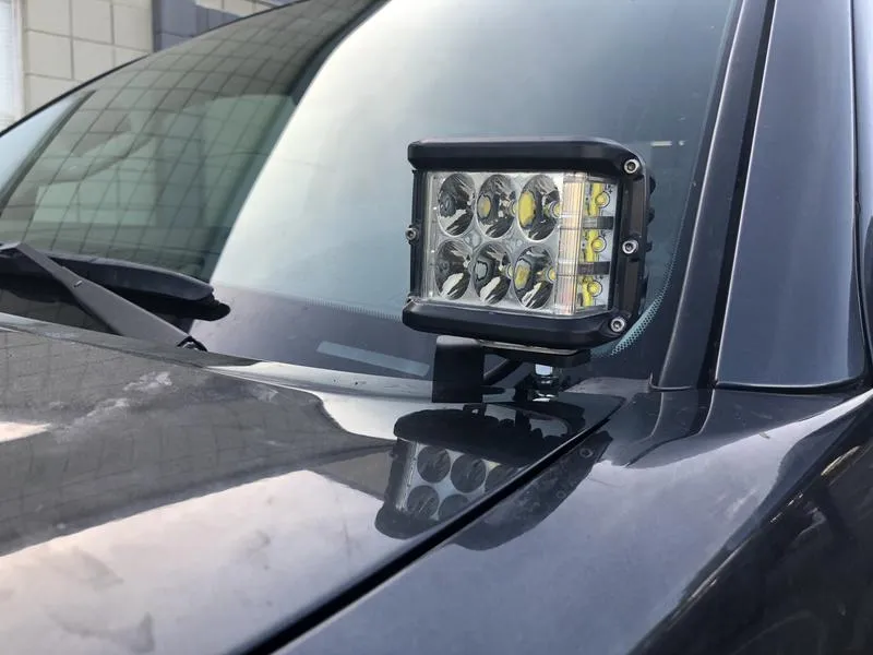 Cali Raised LED 2016-2022 Toyota Tacoma Low Profile Ditch Light Brackets Kit