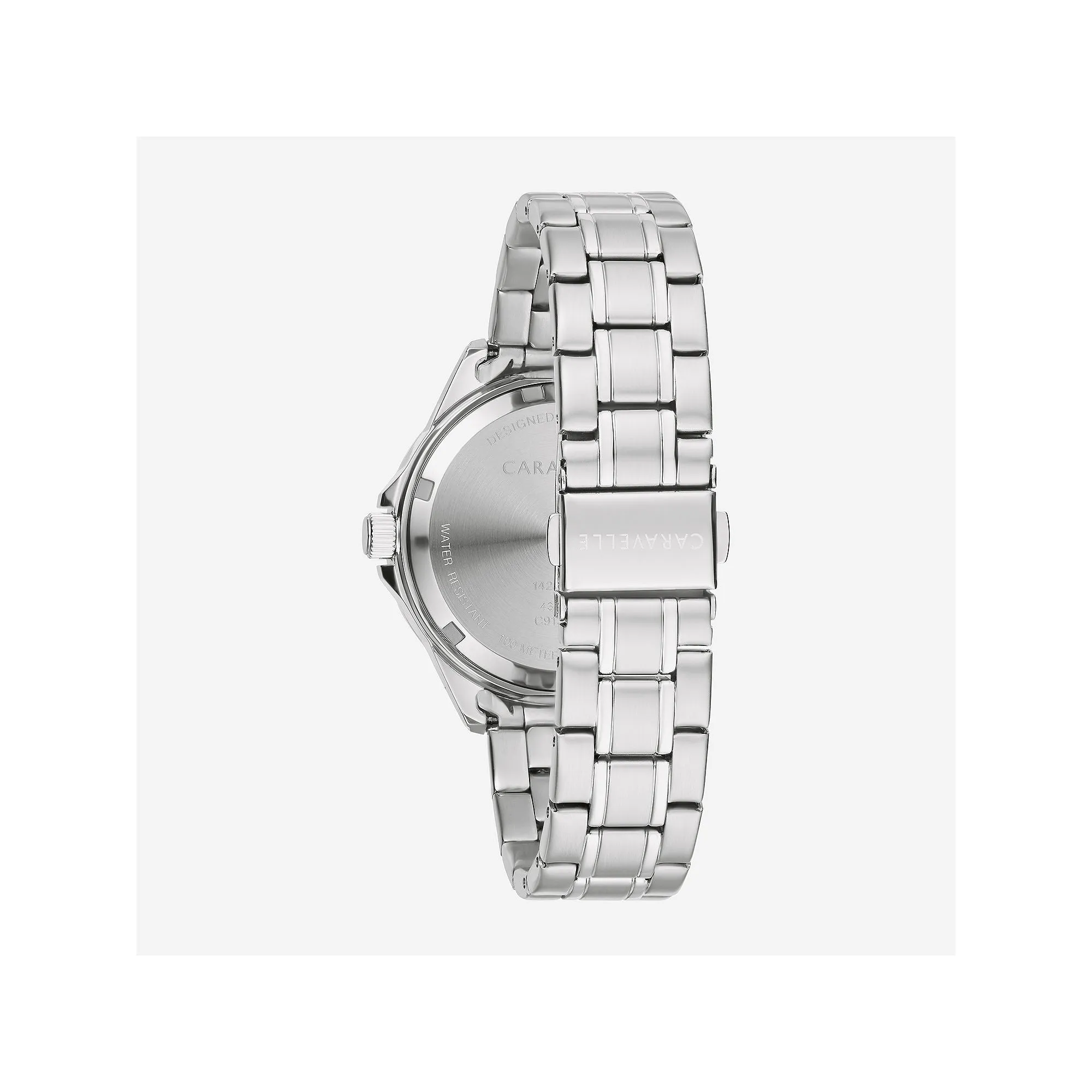 Caravelle Designed By Bulova Aqualuxx Womens Crystal Accent Silver Tone Stainless Steel Bracelet Watch 43M122 - NO COLOR ONE SIZE