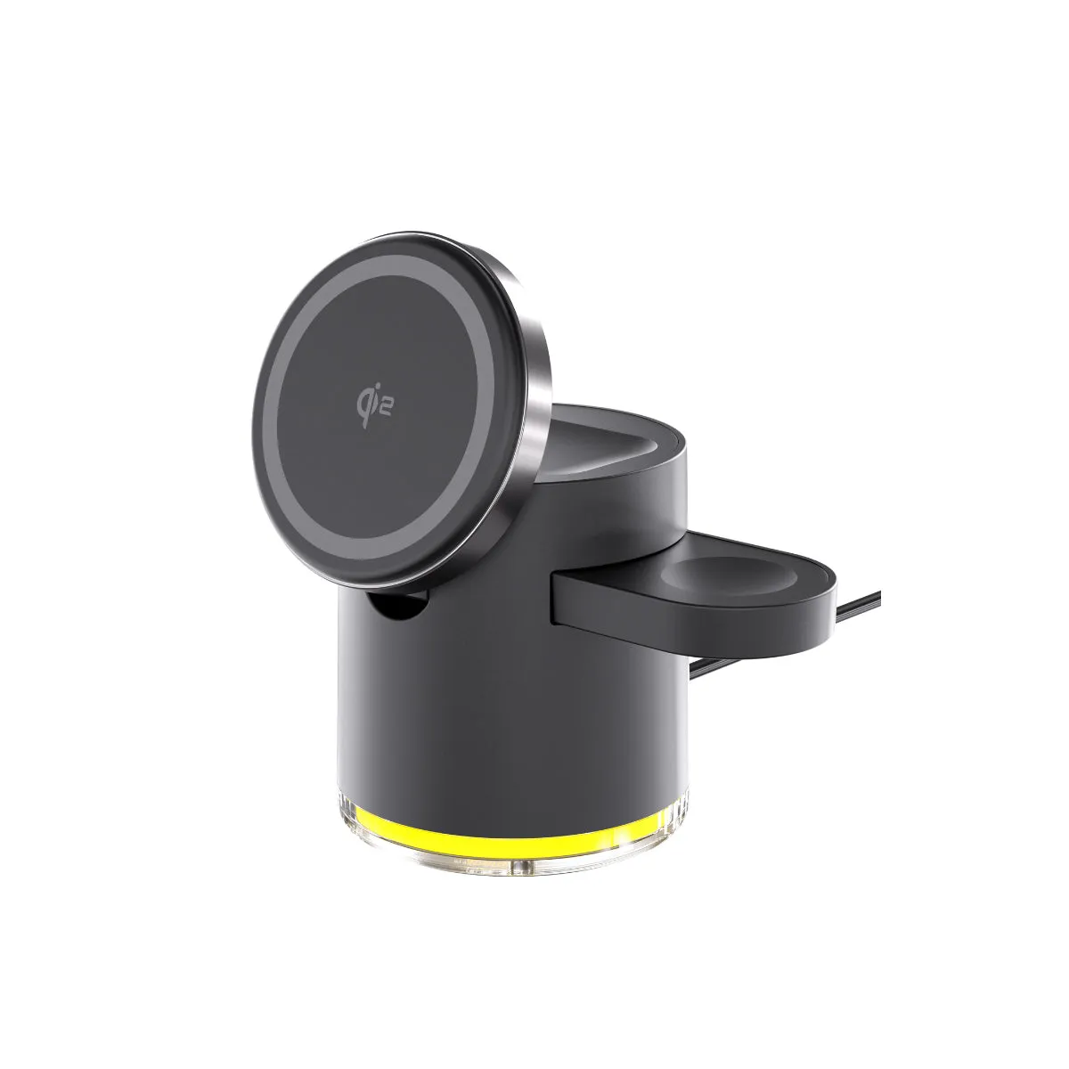 CLINGOMATIC Charging Station 3 In 1 Wireless Charger Stand With Halo Light